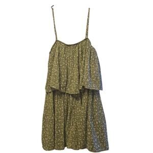 Exlura Micro Floral Tiered Mini Dress size large